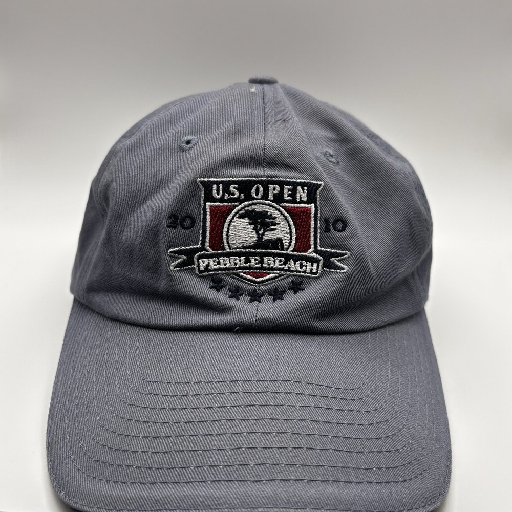 Golf 2010 US Open Pebble Beach USGA Member Gray Unisex Adult Strapback Hat